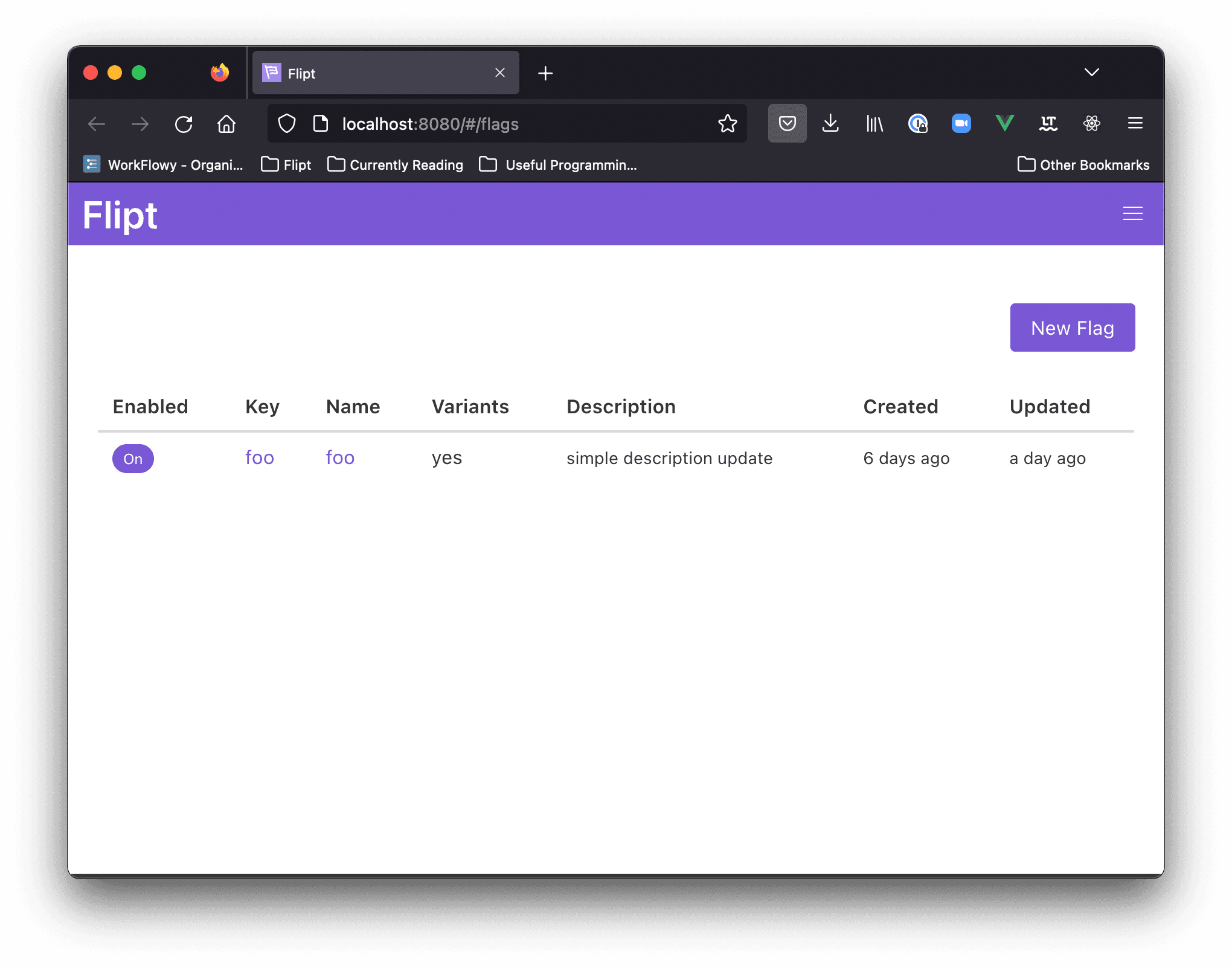 Current Flipt UI Routing Contains Hash